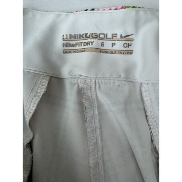 Twee Nike Golf Plaid Shorts Nike FitDry Women's Size 6 Pink Green Bermuda Fun - Picture 5 of 7